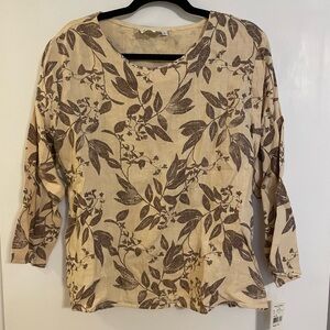 Hot cotton Linen shirt size Large NWT